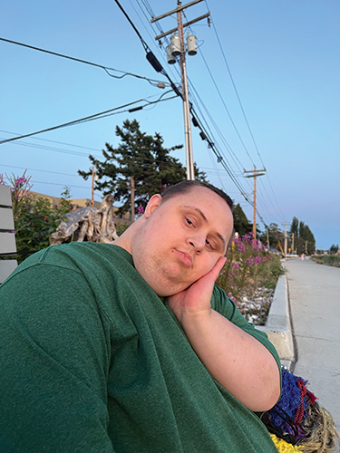 Enjoying being outside