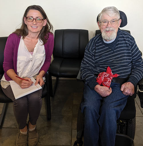 With Creative/Marketing Department staff